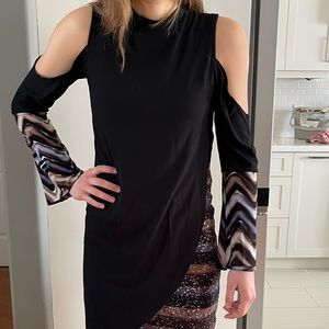 BOGO FREE ALL ITEMS! Rock n Karma one of a kind cold shoulder dress Lycra